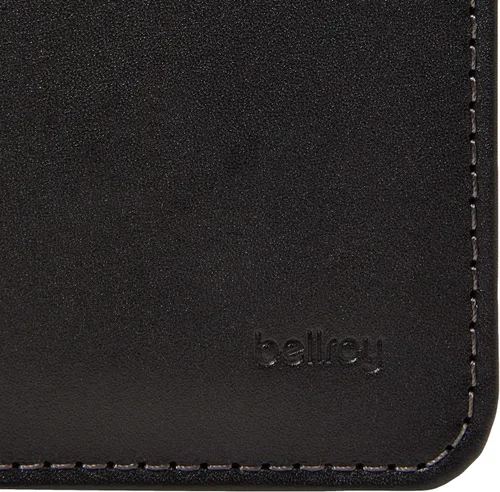 Vista 4 de Bellroy tarjetero, billetera de cuero fina (Máx 8 tarjetas y billetes)., talla única , Negro