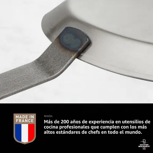 Vista 6 de Matfer Bourgeat Sartén para crêpes de acero al carbono negro, 7