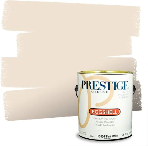 Vista 69 de Pintura 2 en 1, para primera mano y para exterior, de Prestige Paints, E100-N-1120BM