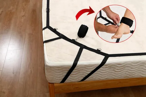 Vista 2 de Lazos sexuales para parejas adultas, cuerda de servidumbre y cuerda para tobillo y pierna, juego de sujeción sexual, amarre sexual, btsm, puños