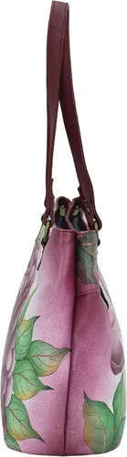 Vista 5 de Anna by Anuschka Bolso de hombro Satchel - Cuero Genuino