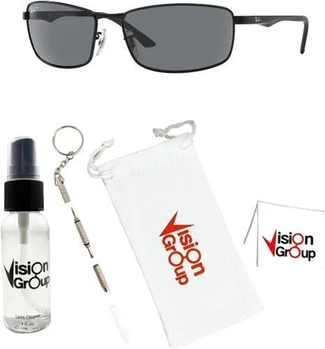 Vista 2 de Ray-Ban RB3498 Sunglasses + Vision Group Accessories Bundle
