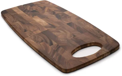 Vista 5 de Ironwood Bowery - Tabla de queso y embutidos de grano final, tamaño único, madera de acacia Madera clara