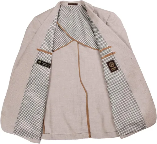 Vista 6 de Chaqueta de traje para hombre, abrigo deportivo elástico con dos botones