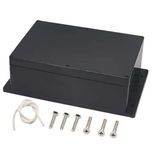 Vista 11 de Zulkit Caja de conexiones de plástico ABS a prueba de polvo, impermeable, IP65, cajas eléctricas universales, carcasa para proyectos con oreja fija