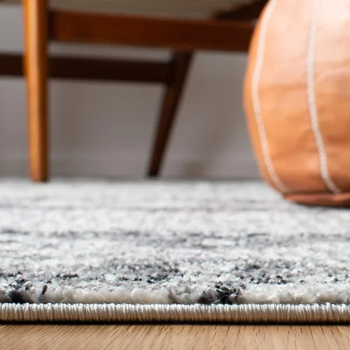 Vista 4 de SAFAVIEH Madison Collection - Alfombra decorativa de 2 pies 3 pulgadas x 4 pies, color carbón y gris, diseño bohemio chic, no desprende pelusa