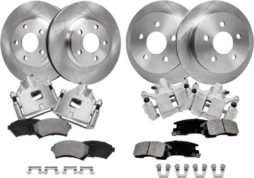 Vista 43 de Detroit Axle - Rotores de freno para Nissan NV2500 NV3500 NV1500 NV1500 2012-2021, repuesto de rotores de freno de disco: rotor delantero de 14.17