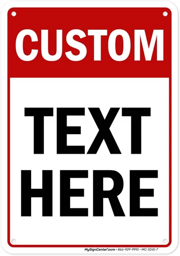 Vista 17 de Cartel personalizado, cartel personalizado para negocios, uso en interiores/exteriores. 7x10 pulgadas, aluminio 0.040 libre de óxido, resistente a