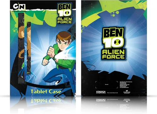 Vista 6 de Head Case Designs Funda con licencia oficial de Ben 10: Alien Force Omnitrix Graphics - Funda de piel tipo cartera compatible con Apple iPad 9.7