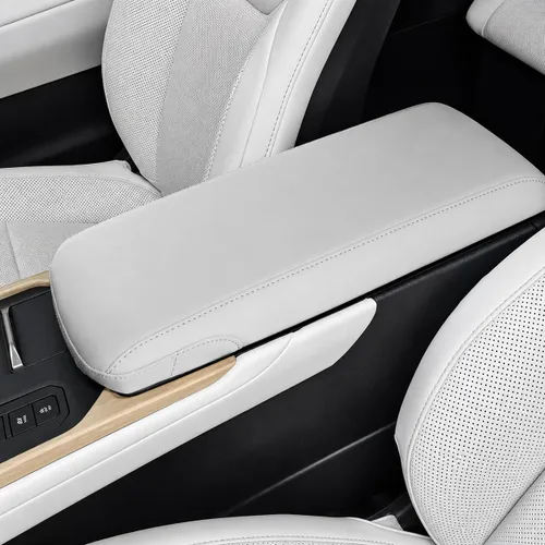Vista 57 de Great-luck Funda de cuero para consola central, almohadilla para reposabrazos, accesorios de cubierta de caja (costuras rojas) para BMW X1 2023 2024