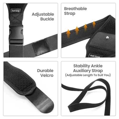 Vista 4 de Park Sung - Correas de seguimiento VR para HTC Vive, 1 cinturón, 2 muñecas y 1 correa de tobillo Upgraded Adjustable Material for Stable Full-Body