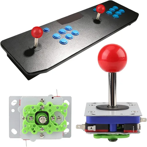 Vista 6 de Arcade Joystick Zippy Joystick Clásico 248 Way Juego Joystick Bola Ajustable Competencia Estilo Mango Largo Joystick Happ Joystick para Arcade