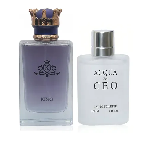 Vista 8 de King&1 Billion Lucky Men Colonia Set Eau De Parfum Spray para hombres, notas afrutadas enriquecidas por una fuerte fragancia a base de madera, ideal