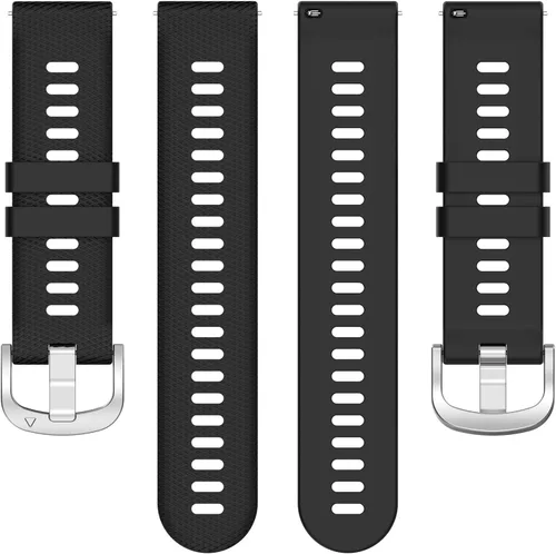 Vista 4 de Correa de reloj Garmin Forerunner 165 para mujeres y hombres, 0.787 pulgadas, ajustable, de silicona, suave, de repuesto, para Garmin Forerunner 165