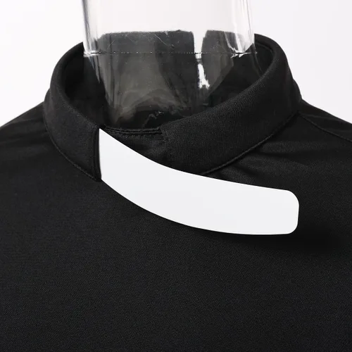 Vista 5 de BPURB Vestidos de iglesia para mujer, capa de murciélago, vestido midi delgado con cuello de inserción de pestaña