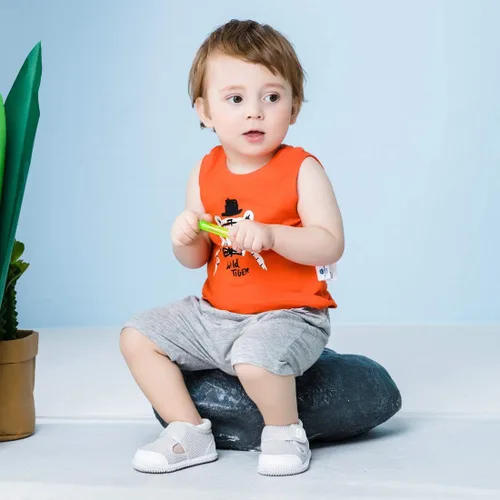 Vista 2 de Zapatos de bebé niño niña zapatillas Flyknit antideslizante primeros caminantes 6 9 12 18 24 meses
