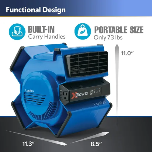 Vista 4 de Lasko - Ventilador de alta velocidad para refrescar