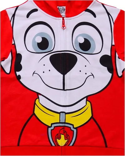 Vista 3 de Nickelodeon Paw Patrol Marshall Rubble or Chase Boys Zip Up Hoodie for Toddler and Little Kids RedYellowBlue