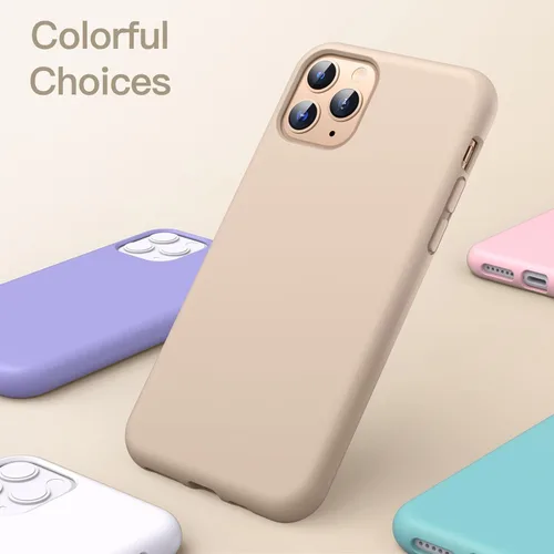 Vista 5 de JETech Funda de silicona para iPhone 11 Pro Max de 6.5 pulgadas, suave al tacto, funda protectora de cuerpo completo, a prueba de golpes con forro