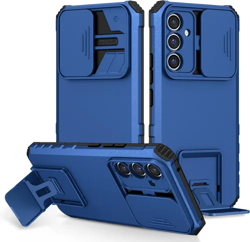 Vista 123 de Funda compatible con Samsung Galaxy M13 5G/A04 Dimensional Soporte Ventana Corredera Teléfono Móvil Funda Protectora a Prueba de Golpes para Samsung
