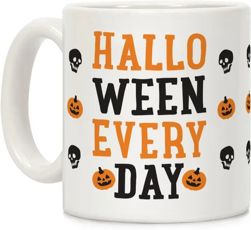 Vista 120 de LookHUMAN Tazas de Halloween Taza de café de Halloween - Tazas de café para decoración ideales para amantes y entusiastas de la decoración - Taza