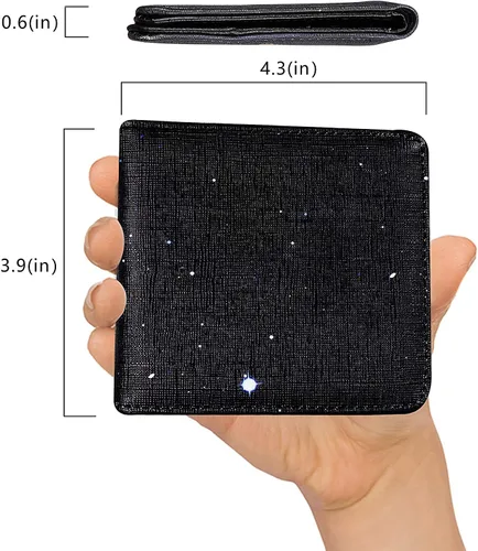 Vista 5 de Mulafnxal para cartera de cuero anime Ovale Kirby Minimalista