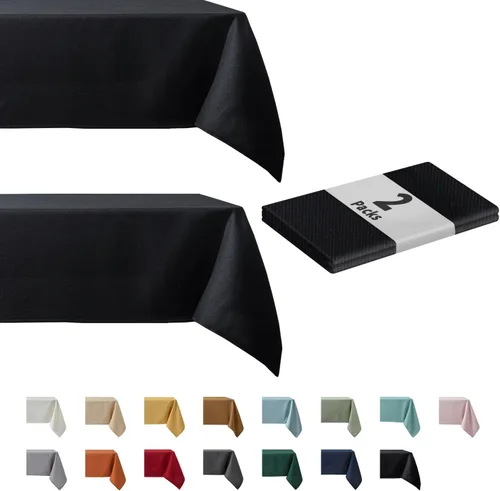 Vista 55 de maxmill Mantel cuadrado de jacquard resistente a las manchas, impermeable, resistente a las arrugas, lavable, suave, mantel decorativo de tela