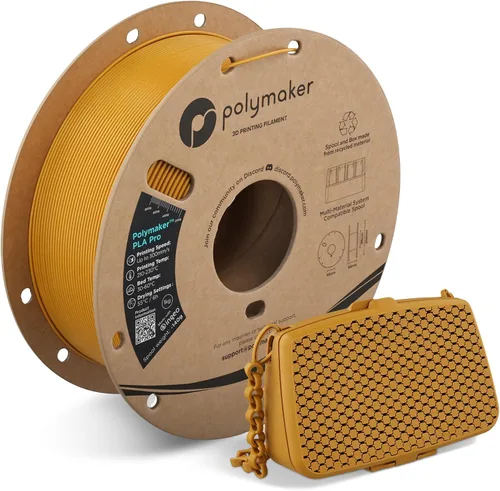 Vista 40 de Polymaker PLA Pro Filament 1.75mm 1KG Black, High-Impact Resistance Tough, High Speed Up to 300mm/s, Clean Surface, Low-Warp, Easy to Print on