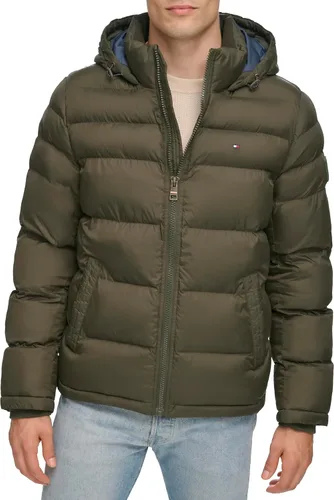 Vista 31 de Tommy Hilfiger - Chaqueta acolchada con capucha de relleno alternativo para hombre (tallas estándar y para personas grandes y altas)