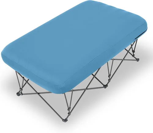 Vista 14 de KAMPKEEPER - Cama de Campamento, Camas de Campamento para Adultos, Cama Plegable de Campamento con Colchón de Aire Inflable y Bolsa de Transporte