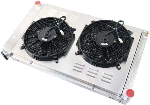 Vista 4 de Radiador de aluminio de 4 filas para 1970 1971 1972 1973 1974 1975 1976 1977 1978 1979 1980 1981 Pontiac Firebird/Trans Am 3.8L-6.6L I6 V8 todo