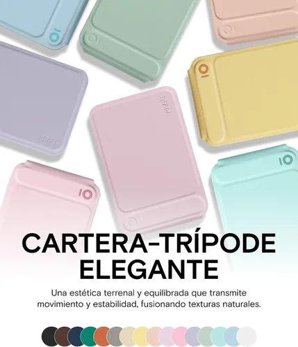 Vista 7 de MOFT MOVAS - Billetera con trípode para teléfono, 3 en 1, soporte magnético compatible con NFC, soporte para tarjetas ajustable de cuero vegano