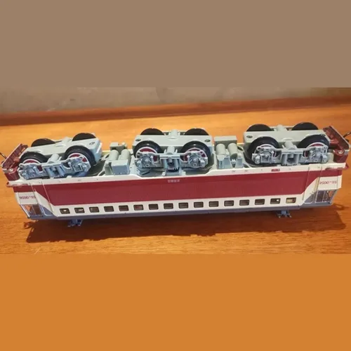 Vista 4 de Juego de tren eléctrico, locomotora de vapor eléctrica de aleación SS7C con vagones de pasajeros y pista larga, modelo realista con luces, sonidos