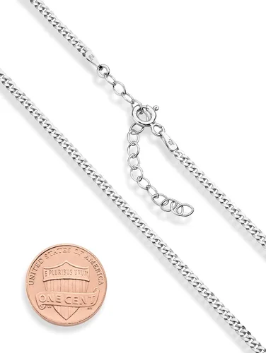 Vista 3 de Miabella Italian 925 Sterling Silver Choker Necklace for Women Chain Plata esterlina