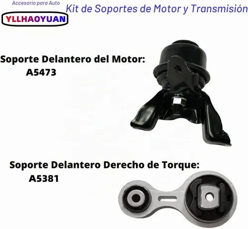 Vista 5 de Conjunto de soportes de motor 3 piezas compatible con 2006 2007 2008 2009 Fo-rd Fusion 2.3L/3.0L Mercury Milan A5473 A5381 A5474 Para Mercury