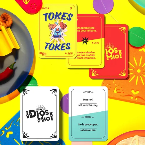 Vista 10 de Dios Mio! Juego de fiesta latina - 275 cartas en inglés y español para latinos, mayores de 17 años y 2+ jugadores 275 cartas en inglés