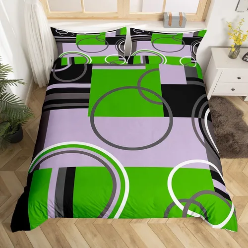 Vista 32 de Erosebridal Bohemian Duvet Cover Twin Country Southwestern Comforter Cover for Kids Teens Boho Aztec Arrows Diamond Bedding Set Black Gray Geometric