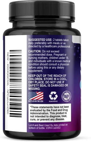 Vista 8 de Calcio 1200 mg por porción con vitamina D3 – Suplemento de salud ósea, vitamina D y suplementos de calcio para mujeres y hombres – hueso, dientes