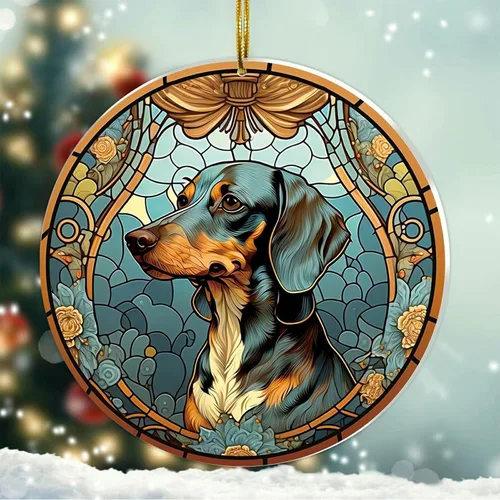 Vista 23 de Regalos de Malamute de Alaska - Adorno Navideño de Perro de Alaska 2025 Regalos de Perro de Alaska para Mujeres, Adorno de Malamute de Alaska