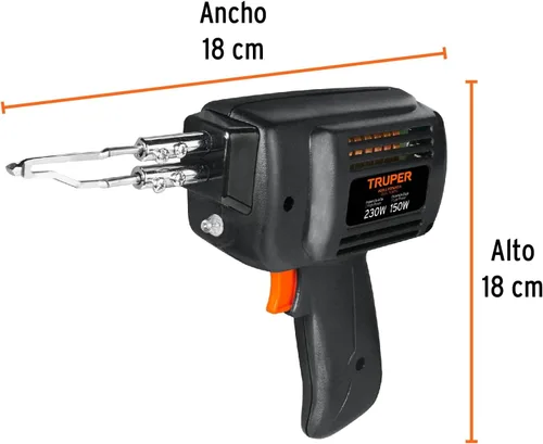 Vista 3 de TRUPER CAU-230 Pistolas de soldadura de calor duales 230W