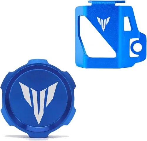 Vista 5 de LeosHi Compatible with MT07 MT09 MT03 MT10 MT25 MT 07 09 10 FZ07 FZ09 Motorcycle Rear Tank Cover Guard Protection Brake Fluid Reservoir Cap