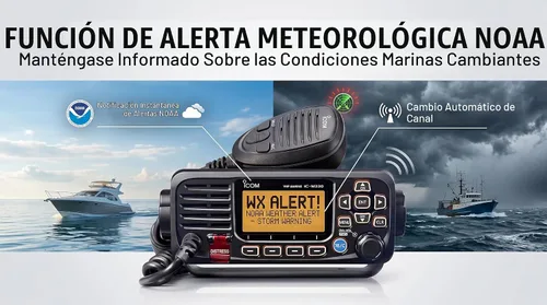 Vista 4 de Icom IC-M330G Ultra Compact VHF Transceptor Marino con GPS - Negro