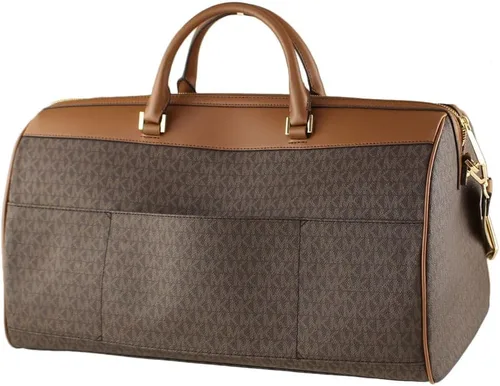 Vista 4 de Michael Kors Bolsa de lona extra grande con cremallera superior, Marrón