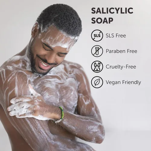 Vista 7 de VALITIC Barra de Jabón de Ácido Salicílico y Vitamina C - Limpiador Facial y Lavado Corporal Exfoliante para Puntos Negros, Poros Agrandados y Piel