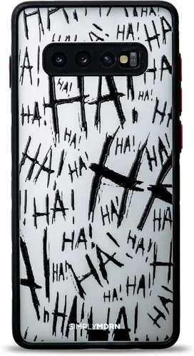 Vista 10 de SIMPLYMDRN Funda delgada para Samsung S23, diseño de Joker Haha, funda genial para hombre, funda de diseñador de villanos de superhéroes, delgada
