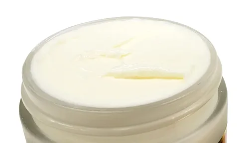 Vista 3 de Mantequilla corporal Mistique, sándalo, pachulí y especias, rica crema hidratante corporal con mantequilla de tucuma y acondicionador profundo