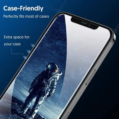 Vista 5 de Fotbor Protector de pantalla de privacidad para iPhone 12 Pro Max, protector de pantalla de privacidad para iPhone 12 Pro Max [2 antiespías]