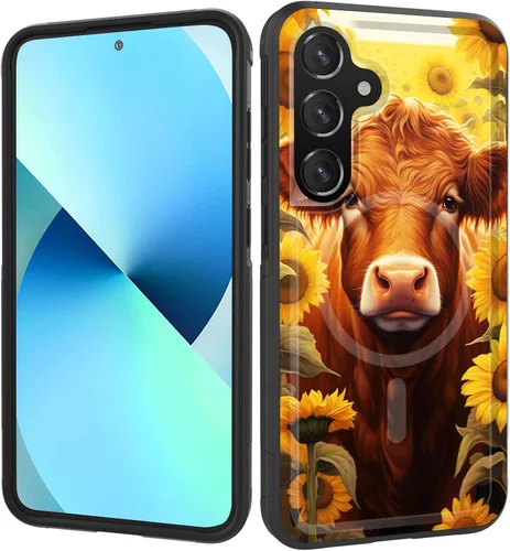 Vista 123 de Funda magnética para Galaxy A16 5G, [compatible con MagSafe] [protección contra caídas de grado militar] Funda resistente a prueba de golpes