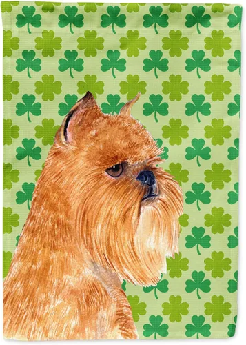 Vista 28 de Caroline's Treasures SS4442GF Affenpinscher Bandera de jardín con retrato de trébol del día de San Patricio para buzón, bandera decorativa