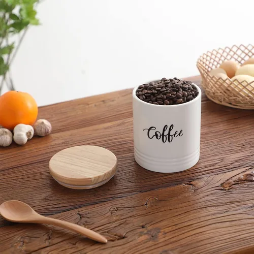 Vista 5 de LEETOYI Contenedores de almacenamiento de alimentos de porcelana con tapa, diseño de tamaño pequeño y ahorra espacio, 4.5 pulgadas, color blanco